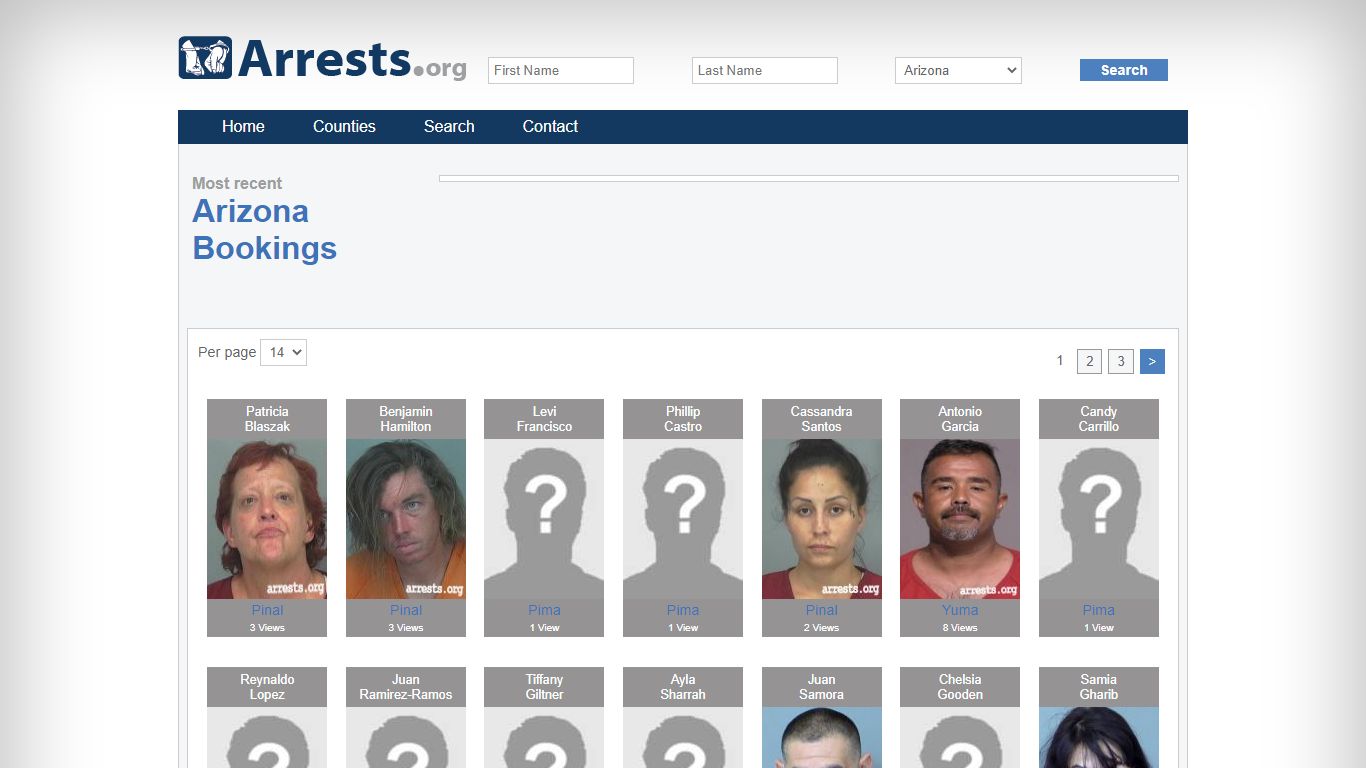 Arizona Arrests and Inmate Search