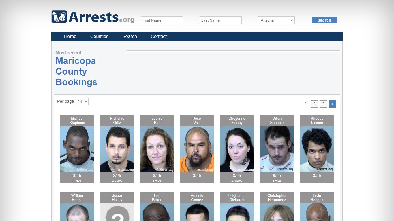 Maricopa County Arrests and Inmate Search